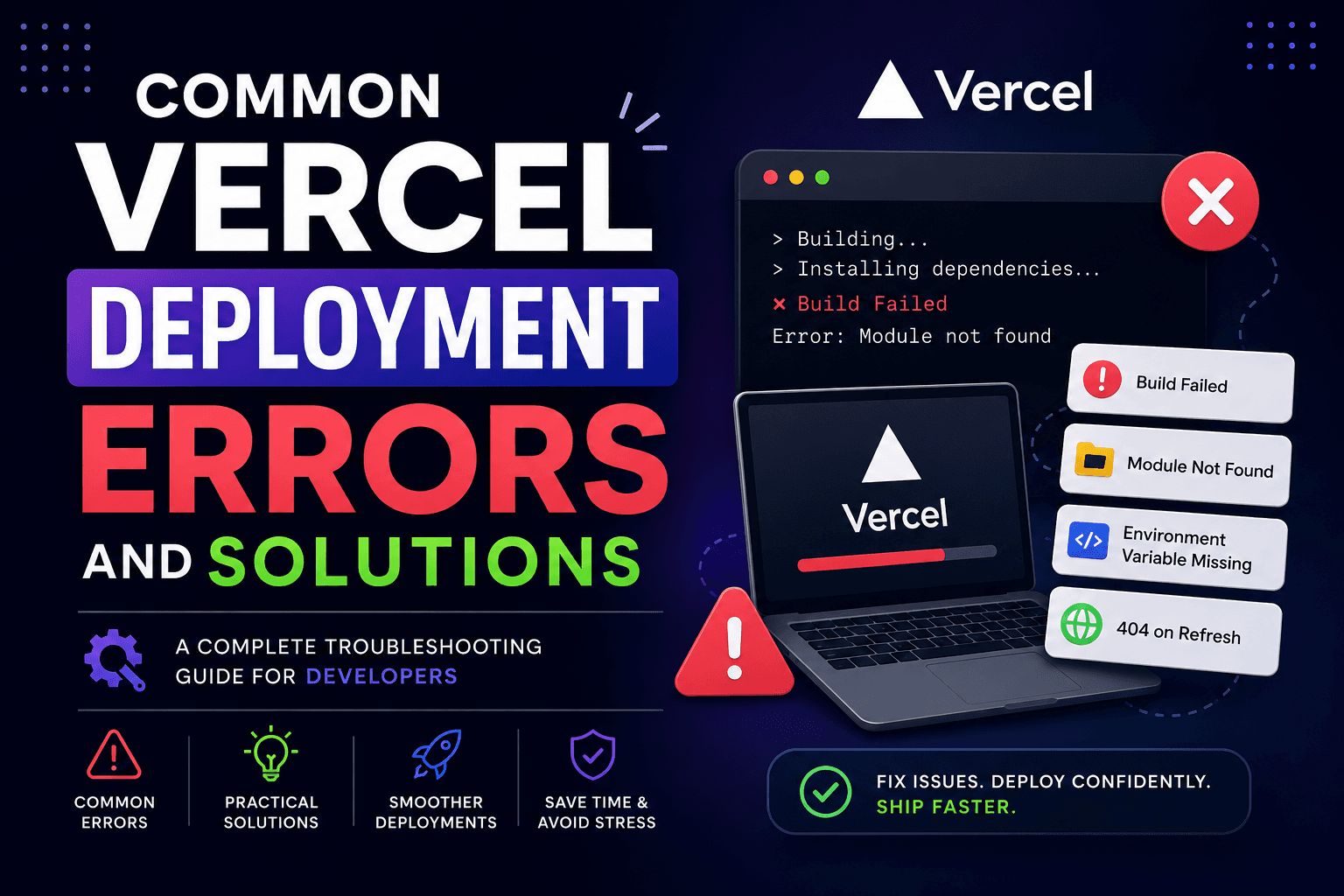 Common Vercel Deployment Errors and Solutions: A Complete Troubleshooting Guide